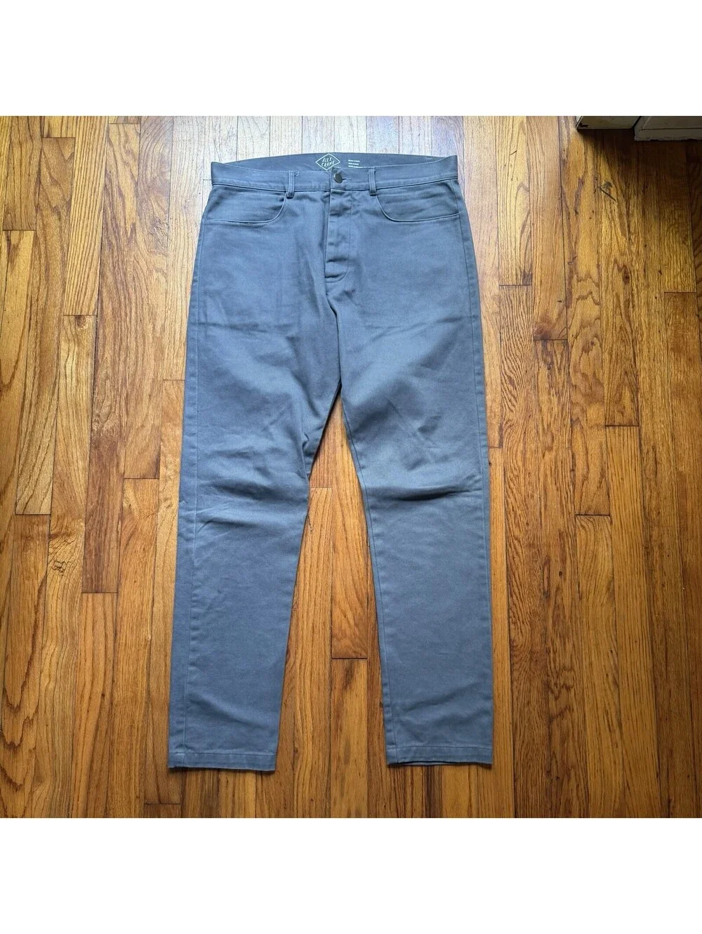 Alex Crane Cham Pants Mens 31 Grey 100% Cotton Twill Five Pocket Chino - Mint
